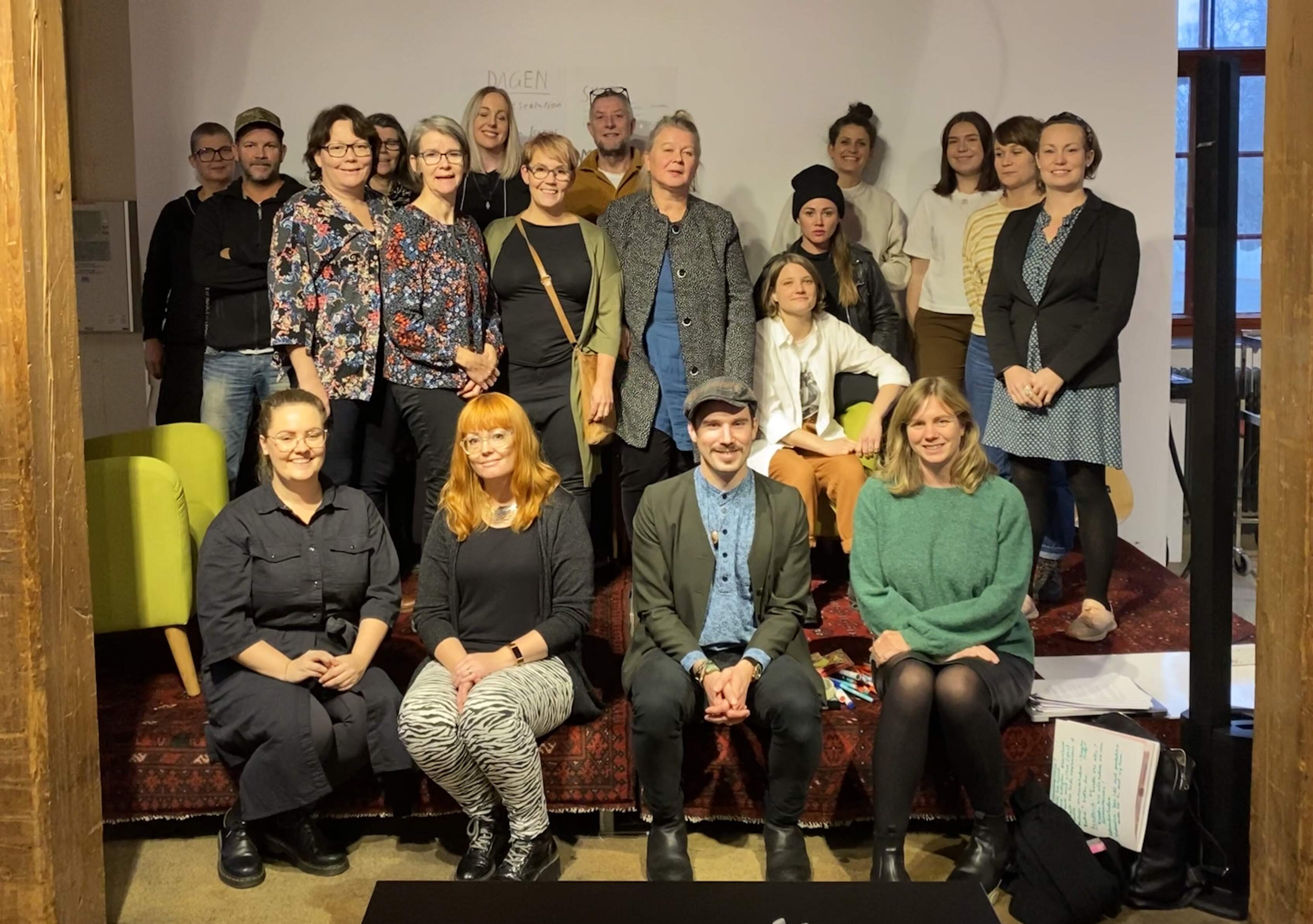 Bild på deltagare i Formstarks produktutvecklingsspår under vår första träff, oktober 2020